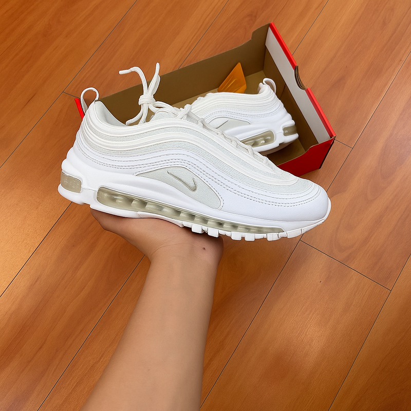Tênis Air Max 97 Confortável Tecido Respirável Academia, Caminhada, corrida, Envio imediato!