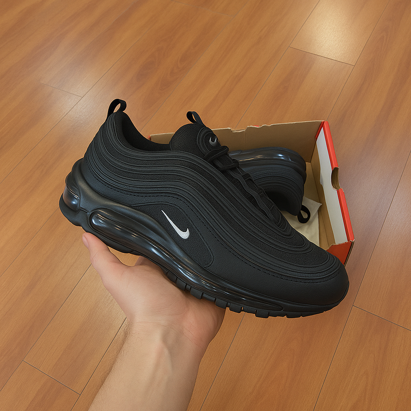 Tênis Air Max 97 Confortável Tecido Respirável Academia, Caminhada, corrida, Envio imediato!