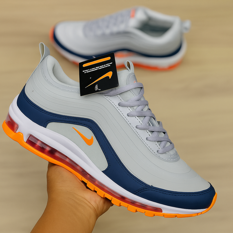 Tênis Air Max 97 Confortável Tecido Respirável Academia, Caminhada, corrida, Envio imediato!