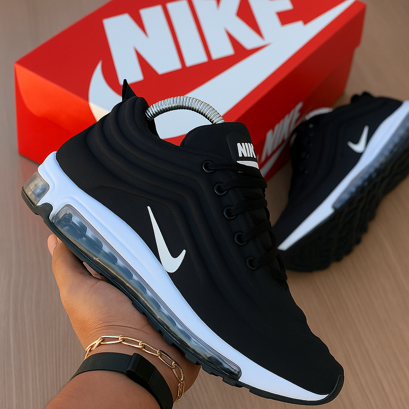 Tênis Air Max 97 Confortável Tecido Respirável Academia, Caminhada, corrida, Envio imediato!
