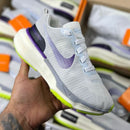 Nike ZoomX Branco/Verde e Roxo